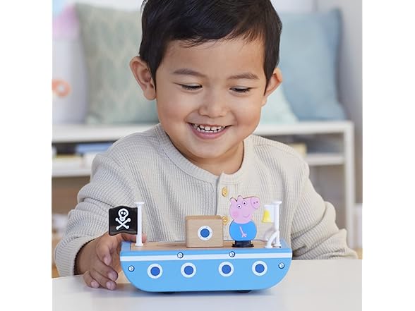 Peppa Pig Wooden Car and Boat Set