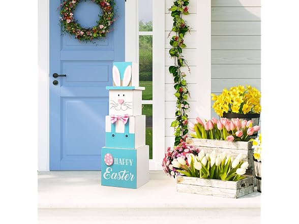 Glitzhome 4th of July Patriotic Porch Decor