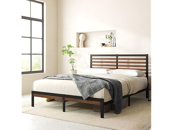 Zinus Kai Bamboo Platform Bed King