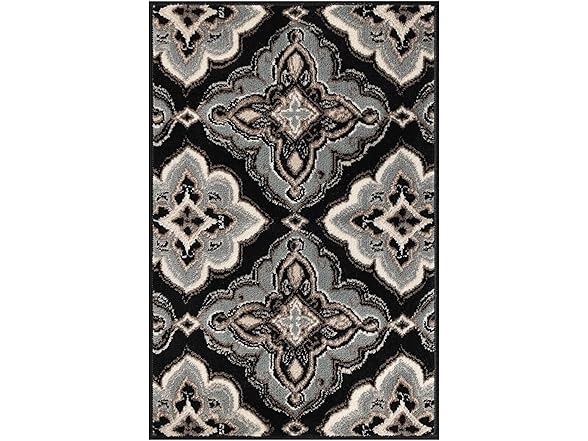 Superior Modern Floral Medallion Indoor Rug, 2'x3'