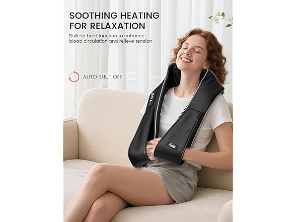 RIKE Shiatsu Back & Neck Massager with Heat