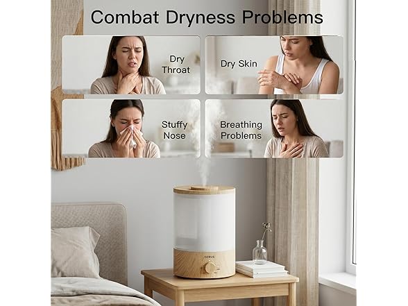 AZEUS 3.5L Ultrasonic Humidifier Night Light