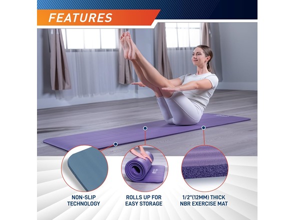 Circuit Fitness 12mm Exercise Yoga Mat