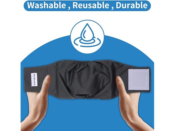 Susunyloviy Washable Dogs Diapers Male