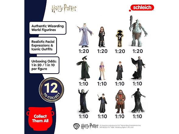 Harry Potter - 6 CT Blind Box Mini Figure Collectible