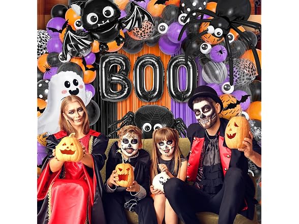 Ouddy Life 178Pcs Halloween Balloons