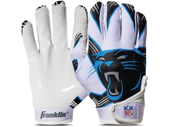 Carolina Panthers Youth Receiver Gloves