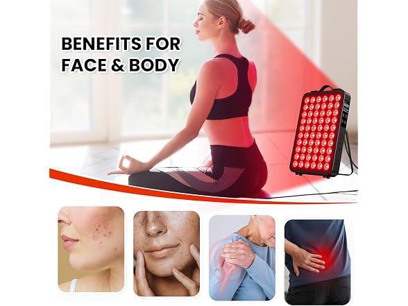 Viconor Red Light Therapy for Body Black