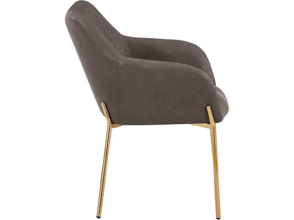 LeisureMod Zaire Charcoal Chair 2Pk