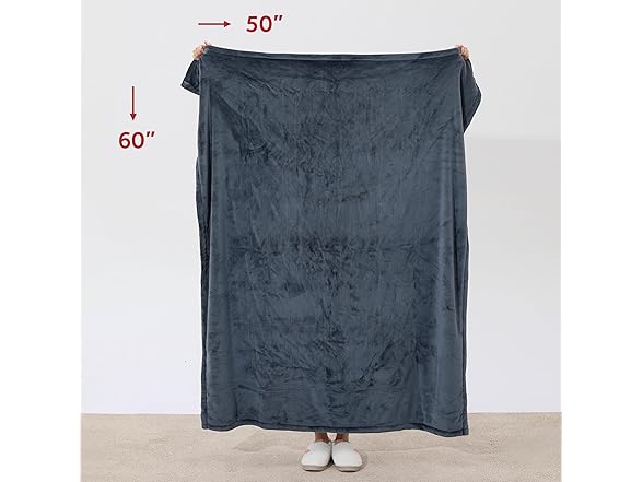 Sunbeam Heated Throw Blue 50x60