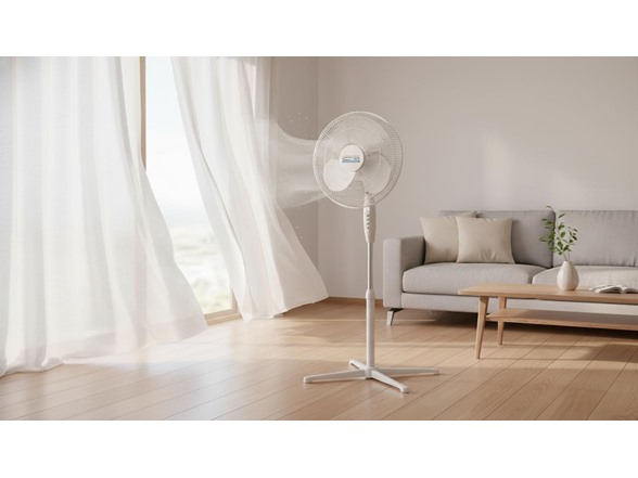 J&V Textiles 16" Oscillating Fan with Remote