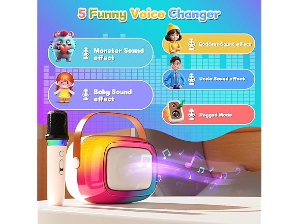 GUYUCOM Karaoke Machine for Kids