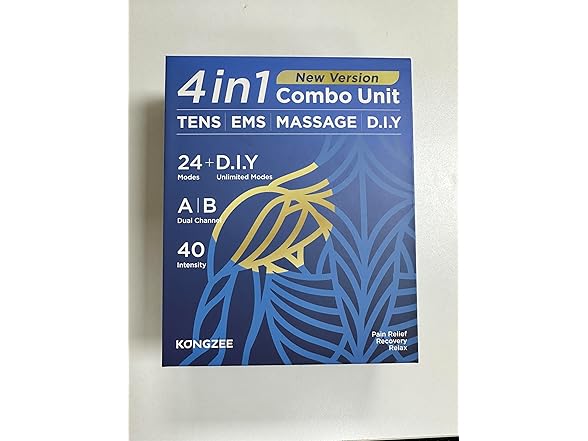4-in-1 TENS Unit & Muscle Stimulator