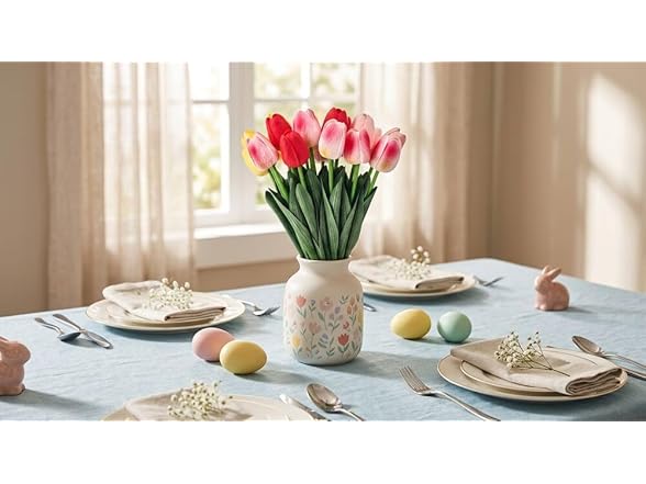 Mikasa Artificial Tulip Bouquet, 13 Inch