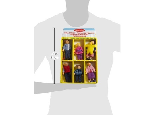 Melissa & Doug Wooden Doll Family - 7 PC
