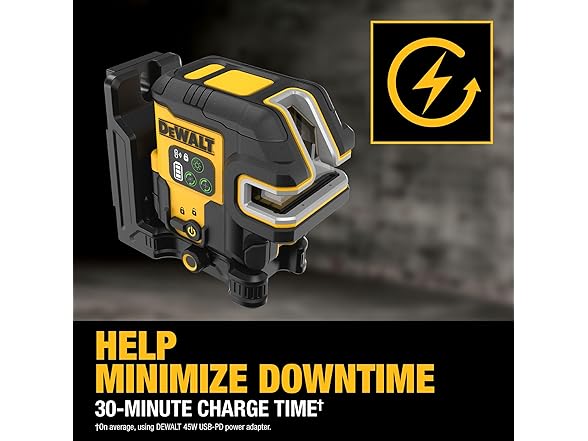 DEWALT DCLE14251G 150ft Green 5 Spot Laser Level Kit