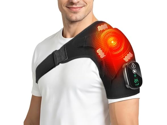 DeMoce Shoulder Heat Massager, Black