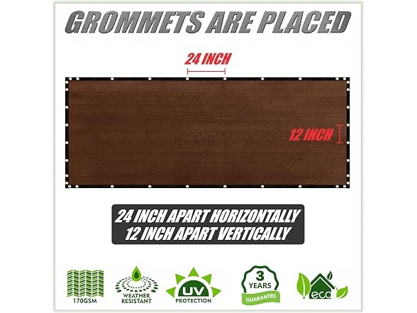 ColourTree ColourTree 5' x 12' Brown Fence Screen