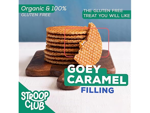 12PK Stroop Club Gluten Free Caramel Stroopwafels