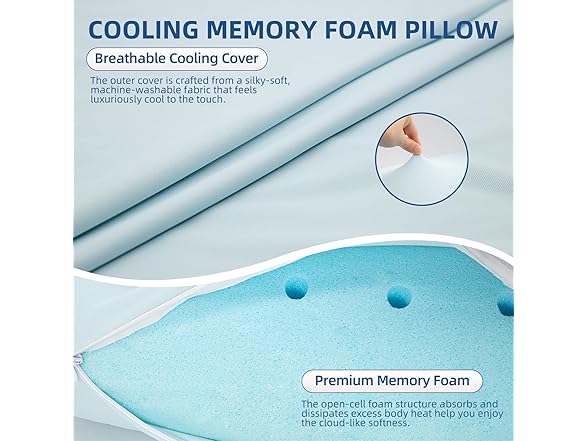 Sycoodeal Memory Foam Pillow