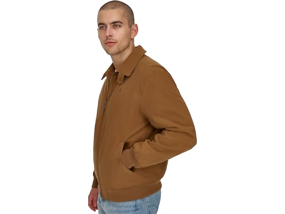 Dockers Men Micro Twill Golf Bomber Jacket