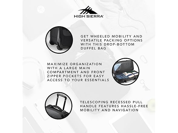High Sierra 28” Wheeled Rolling Duffle Bag