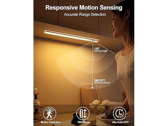 PLIOW 12-inch Under Cabinet Lighting