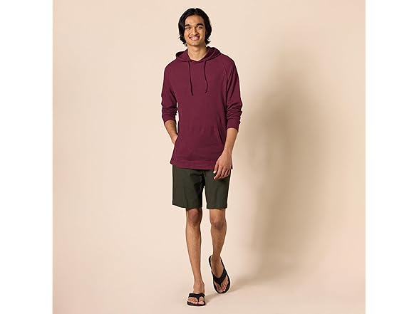 Amazon Essentials Men Long-sleeve Slub Hoodie