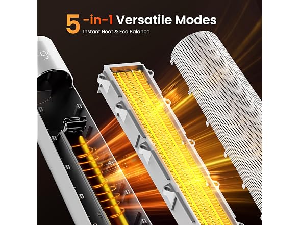 FLANUR 1500W Ceramic Smart Space Heater