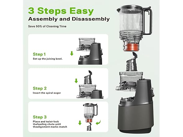 ATSENT Cold Press Juicer