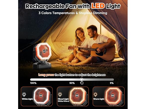 COZII 20000mAh Rechargeable Fan 70H