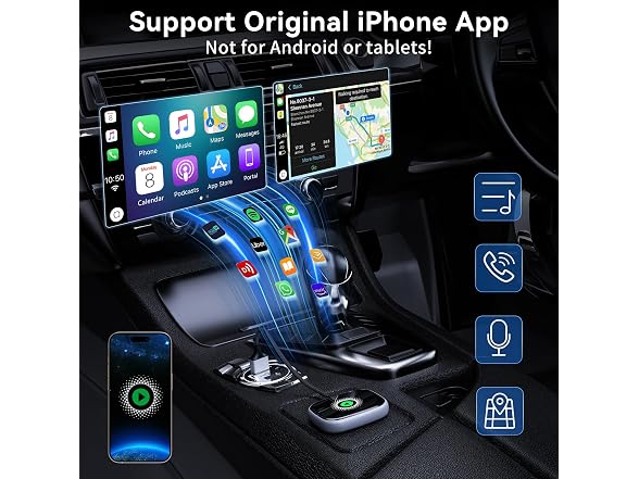vnilrgle Wireless CarPlay Adapter for iPhone