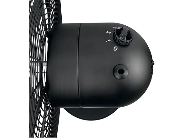 Good Housekeeping Matte Black 16" Pedestal Fan