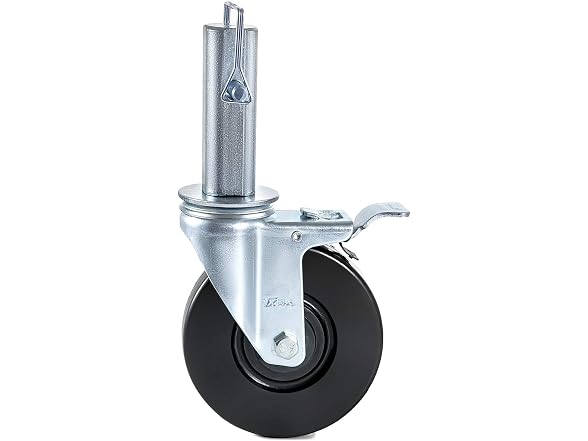4 Pack 5Inch Scaffolding Rubber Swivel Caster