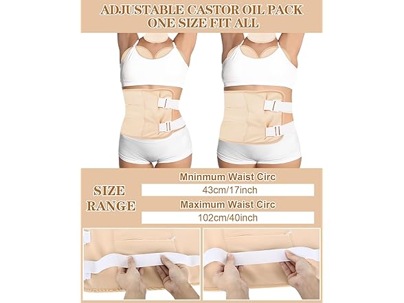 Castor Oil Body Wrap Kit Organic