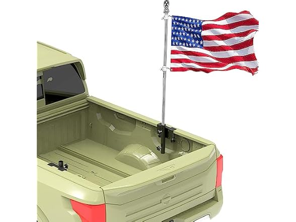 JUYEER Pickup Truck Flagpole Mount in Bed