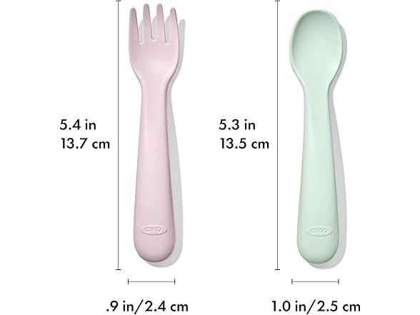 OXO Tot Plastic Fork and Spoon Set
