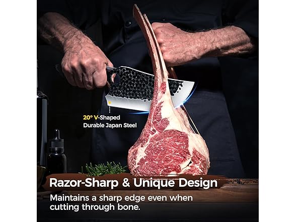 Meat Cleaver Butcher Knife Set