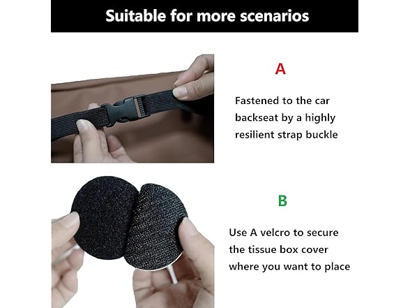 TOVERT Extra Large Car Tissue Holder