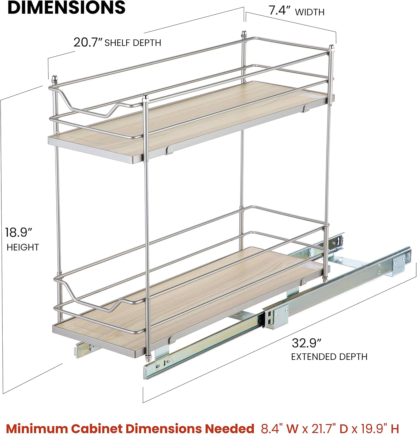 2-Tier Pull Out Cabinet Organizer - Gallery 11