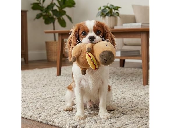 SPOT Capybara with Taco Plush Dog Toy