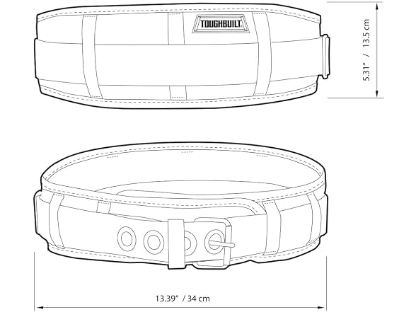 Toughbuilt TB-43A Padded Work Belt