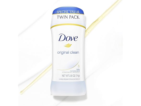 Dove Original Clean Deo 2.6oz 2pk