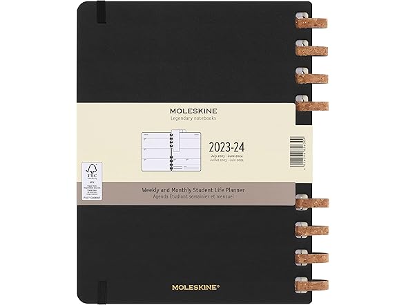 Moleskine 2024 Spiral Academic Planner, 