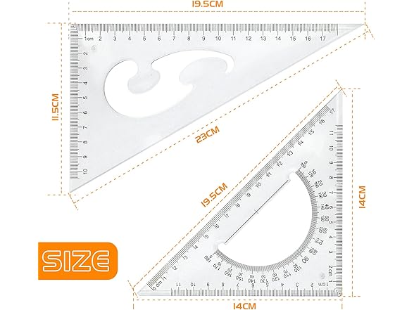 BronaGrand Triangle Ruler Square Set