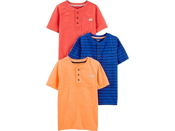 Simple Joys Boys Henley Tees