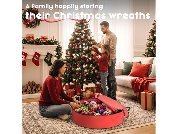 Criusia Wreath Storage Container 2-Pack