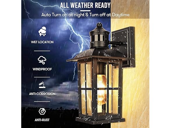 VerRon 13 in Motion Sensor Porch Lights