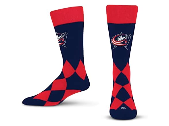 Blue Jackets Big Diamond Socks