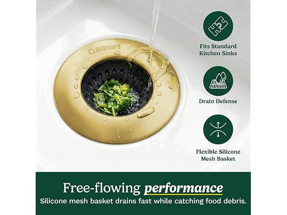 Cuisinart Sink Drain Strainer and Sponge Holder